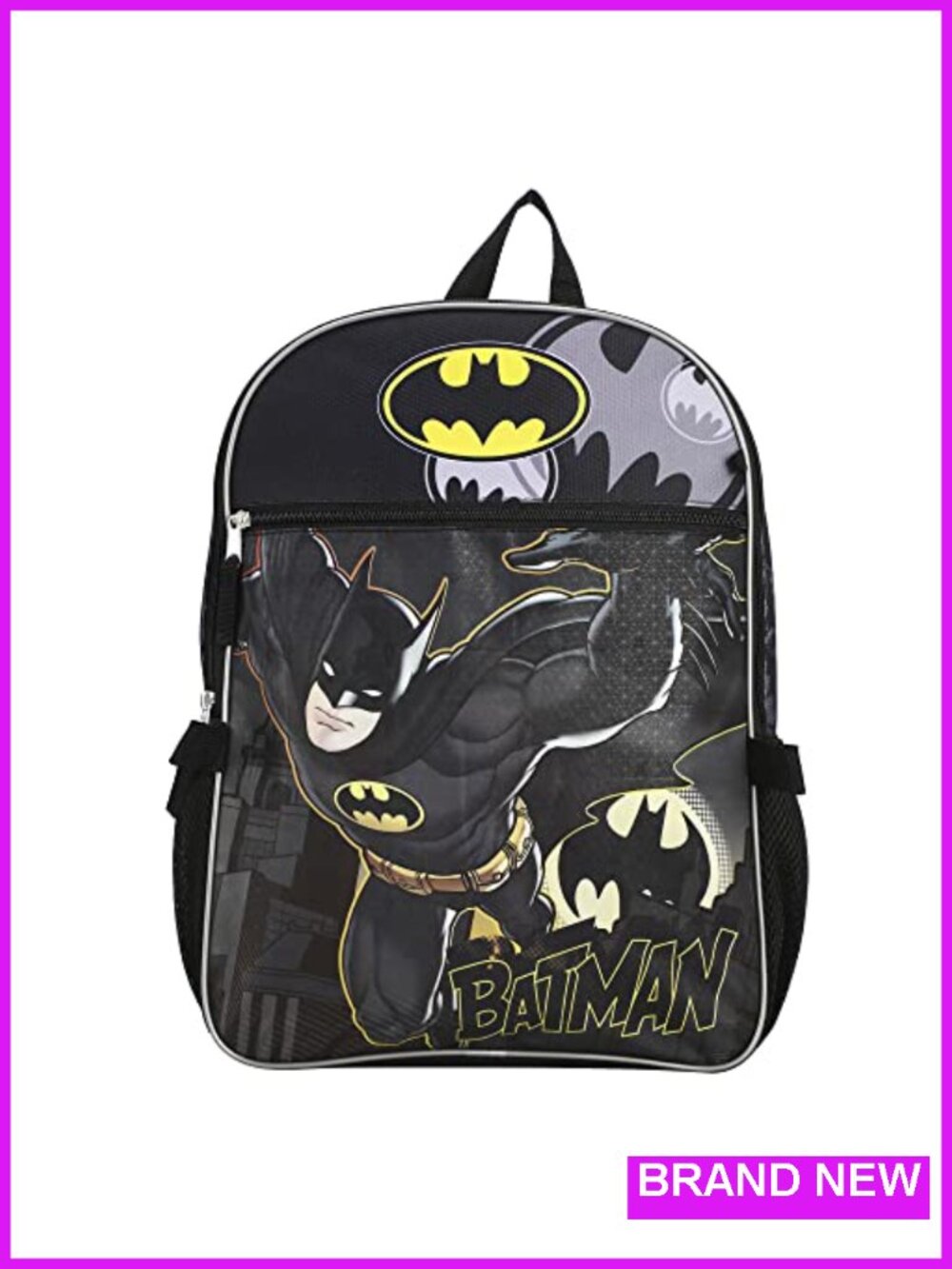 Batman 5-Piece Backpack Set with Lunch Kit, Utility Case, Keychain - Picture 3 of 6
